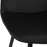thumbnail of Set van 4 eetkamerstoelen Maryam zwart/Fluweel