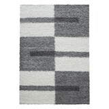 thumbnail of Teppich Schlafzimmer Hochflor Karo Samtweich Waschbar Strapazierfähig Wohnzimmer Hellgrau 120x170 cm – WATZMANN von Kadima Design