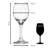 thumbnail of Libbey 12er Set Weinglas -PERCEPTION- 237 ml, Ø 7,5 cm, H: 18,5 cm