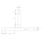 thumbnail of ML-Design Tischgestell 2er Set T-Form 60x72 cm Schwarz | Stahl, Industrial Design, Esstisch Schreibtisch Kufengestell