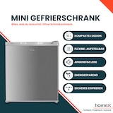thumbnail of homeX Mini Gefrierschrank, Gefriertruhe klein - 33L Nutzinhalt, 4-Sterne Gefrierbox, Mini Freezer, Tiefkühlschrank