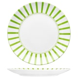 thumbnail of Split grün 6x Speiseteller Ø27cm Porzellan 6 Personen Platte Essteller Streifen