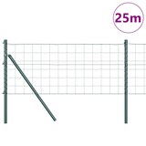 thumbnail of vidaXL Zaun mit Pfosten Grün 0,6 x 25 m Stahl und PVC