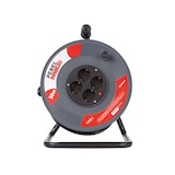 thumbnail of Kabeltrommel, Innenbereich, 4 Schutzkontakt-Steckdosen, Überhitzungsschutz, Kabellänge 50 m, 3G1.5, Grau