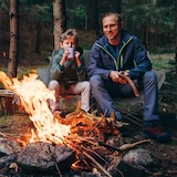 thumbnail of Campingstuhl 2-Sitzer Klappstuhl 120x57x95 cm Grau mit Armlehnen und Seitentaschen bis 240 kg Tragkraft, gepolsterter Sitz, wetterfest