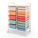 thumbnail of Carrito organizador multiusos con 15 cajones y ruedas - Profundo y multicolor - HW53825GW