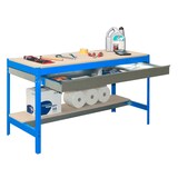thumbnail of Banco da lavoro Simonwork BT0 BOX blu/legno 842x910x610 mm