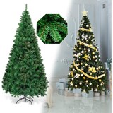 thumbnail of COSTWAY 210 cm künstlicher Weihnachtsbaum mit Metallständer, Weihnachtsbaum-PVC-Nadeln