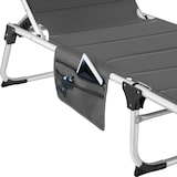 thumbnail of tectake Bain de soleil Lorella rembourré, pliable - gris -405105