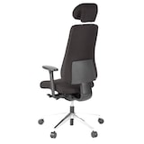 thumbnail of Bürostuhl / Chefsessel PRO-TEC 400 Stoff schwarz Alu poliert hjh OFFICE