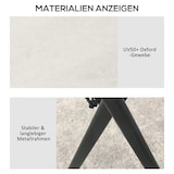 thumbnail of Outsunny - Gartengarnitur - 392Lx392Wx283Hcm - Cremeweiß