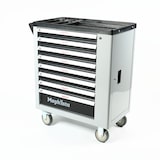 thumbnail of Mephisto Werkzeugwagen Werkstattwagen mit 8 befüllten Schubladen mit Ratsche mit Nusskasten, Pfeifenkopf usw. in Soft Inlays in Carbonoptik