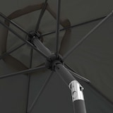 thumbnail of Parasol droit 3m en aluminium gris anthracite - Oviala