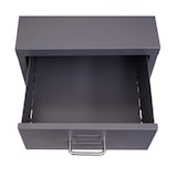 thumbnail of Rollcontainer Boston T851, Schubladenschrank Stahlschrank Büroschrank, 48x28x41cm 4 Schubladen ~ dunkelgrau