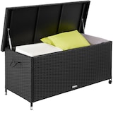 thumbnail of tectake Wicker opbergbox Kiruna met kunststof gaas, 120x55x61,5cm, 270l - zwart - 404594