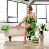 thumbnail of Relaxdays Weichschaummatte, zuschneidbar, Bad, Sauna, Pool, Antirutschmatte, Design Steine, B x T ca. 65 x 150 cm, braun