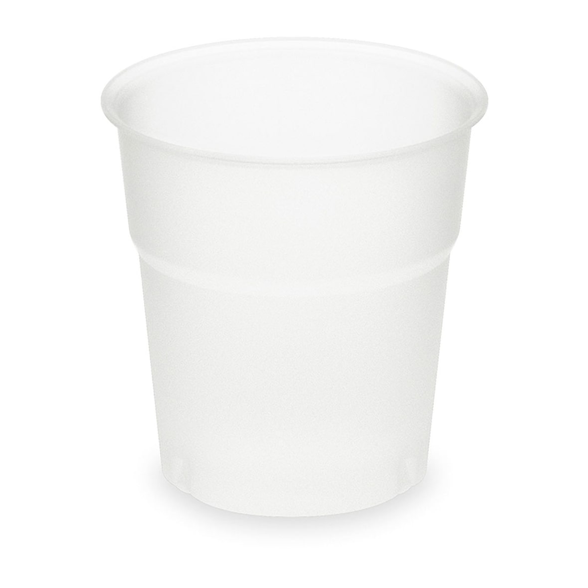 100x BIO Trinkbecher matt natur 100 ml 0,1 l aus Biokunststoff PLA  o 57mm