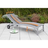 thumbnail of Merxx San Marino Komfortliege, Aluminium/Textil, graphit/grau