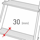 thumbnail of Escalera Dieléctrica Homologada EN 61478 Todo Fibra Modelo TRFM con 8 Peldaños por Tramo de Doble Extensión Manual para Electricista