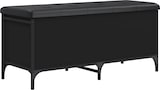thumbnail of Décoshop26 - Bank mit Stauraum 102 x 42 x 45 cm schwarzes Holzwerkstoff Metallgestell DEC024770
