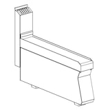 thumbnail of KBS neutraal element 100x650x295 zonder lade RVS body