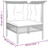 thumbnail of vidaXL 6-tlg. Garten-Lounge-Set mit Kissen Grau Poly Rattan