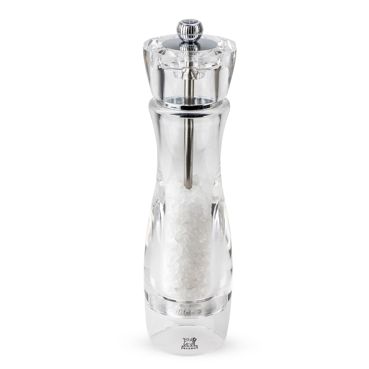 PEUGEOT Salzmühle VITTEL 23cm Acryl Transparent Stahlmahlwerk Gewürzmühle