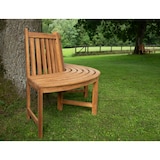 thumbnail of 180° Baumbank Male mit Rückenlehne aus Teak braun