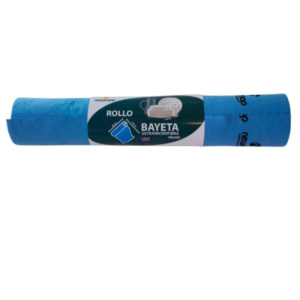 Bayeta para cristales de ultramicrofibra 40x60 cm. Rollo 6 uds