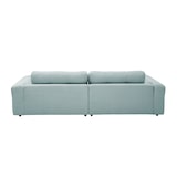thumbnail of KAWOLA Sofa MIKA Ecksofa Cord hellblau Longchair rechts