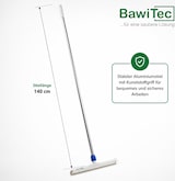 thumbnail of Hygiene Wasserschieber 55cm Breit mit Stiel 140cm Lang HACCP Wasserabzieher Kunststoff weiß