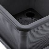 thumbnail of Pflanzkübel Blumentopf Wasserspeicher und Untersetzer Pflanztopf anthrazit 33 Grau