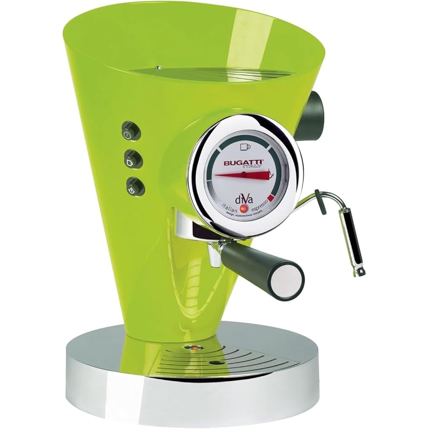 BUGATTI - Cafetera Diva Espresso en Verde Manzana - Acabado liso 0,8 l